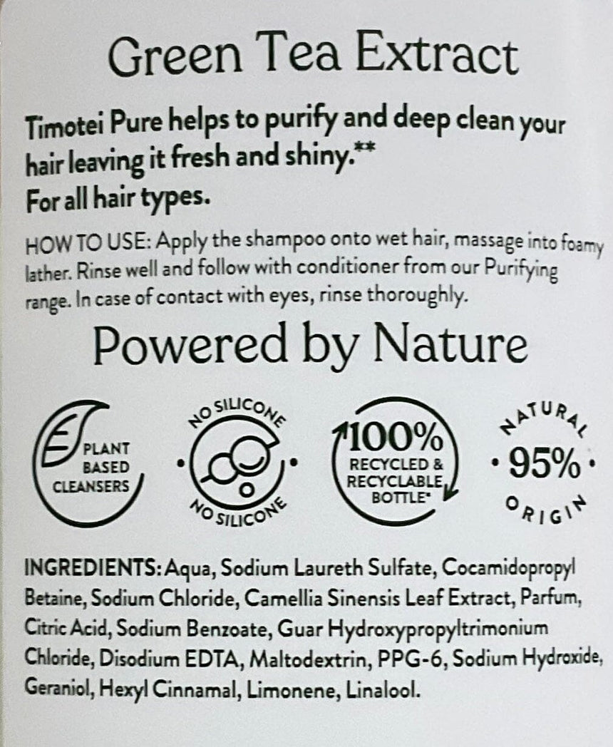 Timotei 綠茶精華洗髮水 Shampoos & Conditioners Timotei 