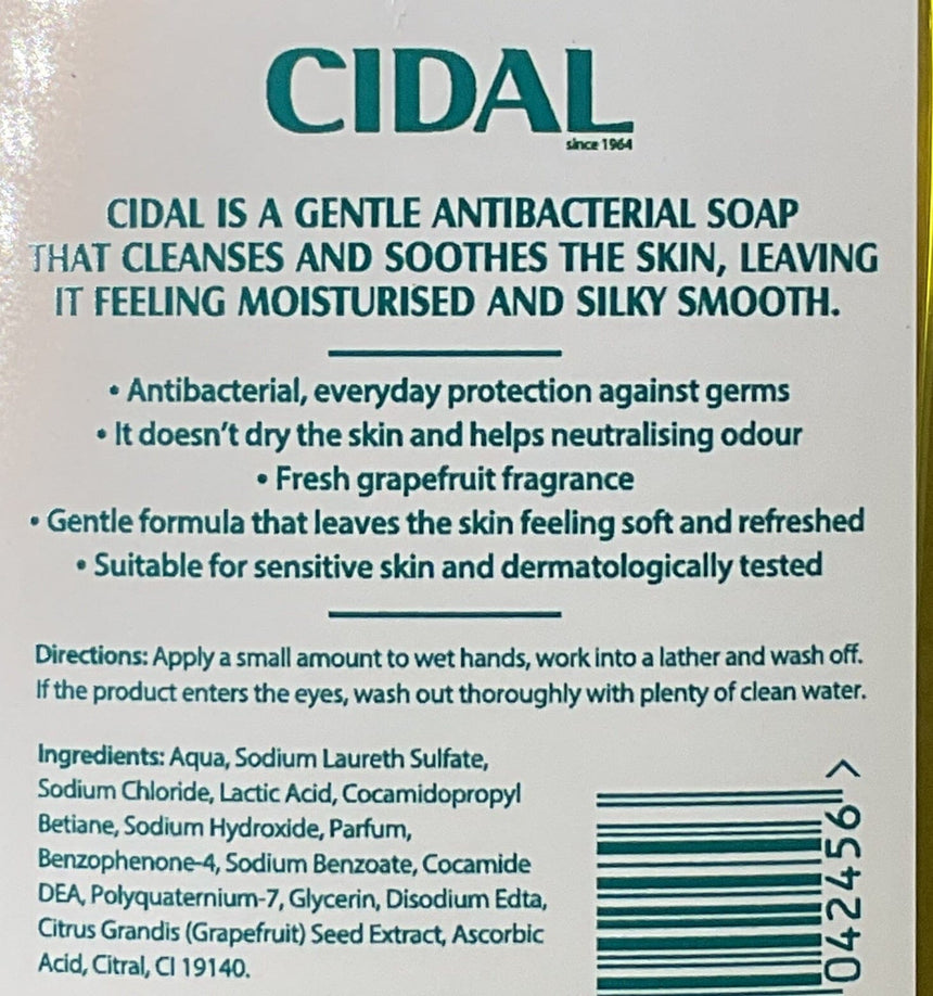 Cidal  葡萄柚抗菌洗手液