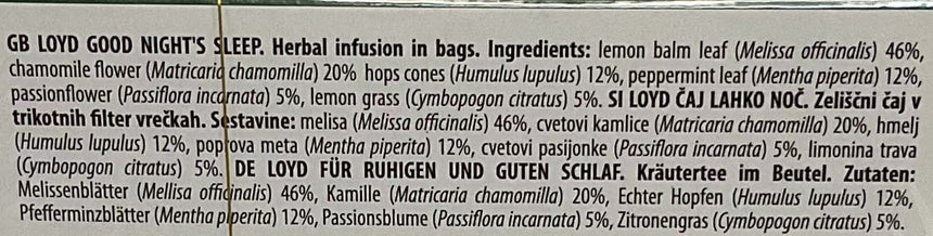 Loyd 安睡植萃茶包 Tea Powder Loyd 