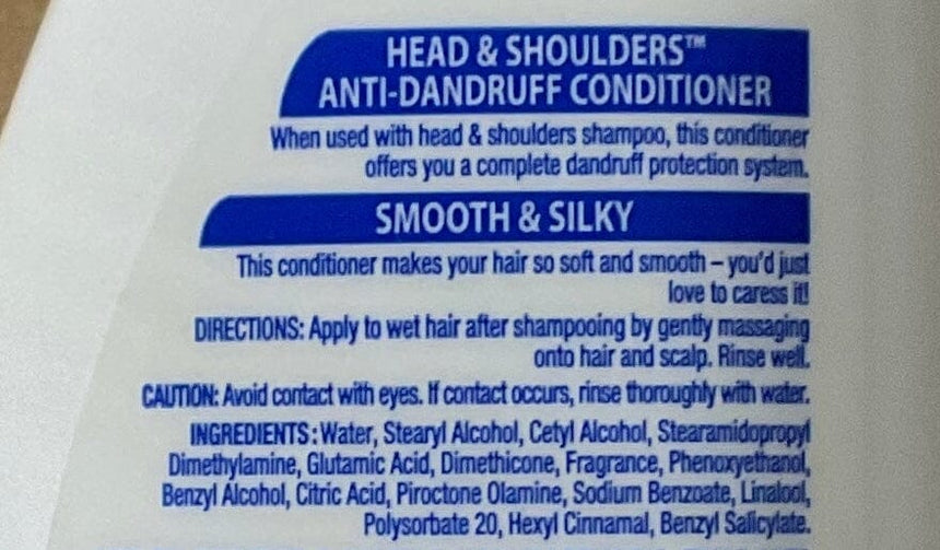 H&S 絲滑柔順護髮素170ml Shampoos & Conditioners H&S 
