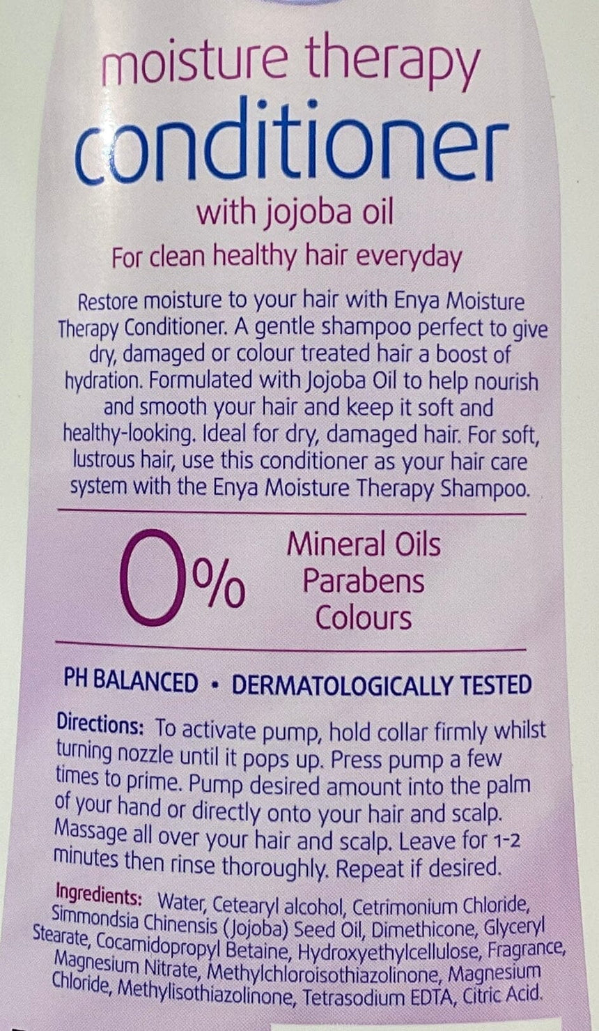 Enya 滋潤保濕護髮素1L Shampoos & Conditioners Enya 