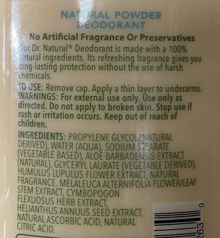 Dr.Natural 天然香體止汗劑 Bath & Shower Dr.Natural 