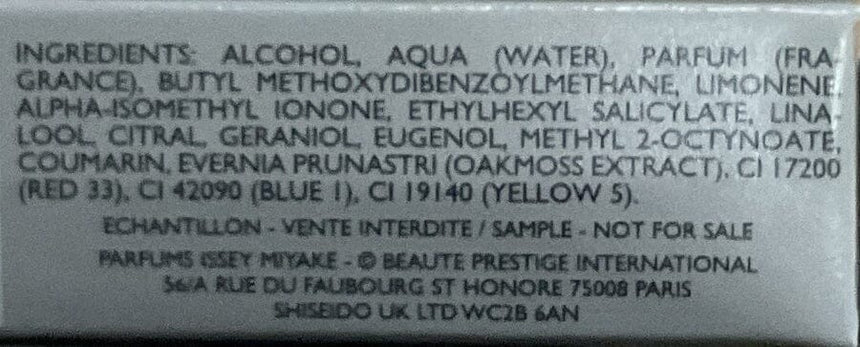 Issey Miyake 一生之鹽淡香水0.6ml Fragrance Issey Miyake 