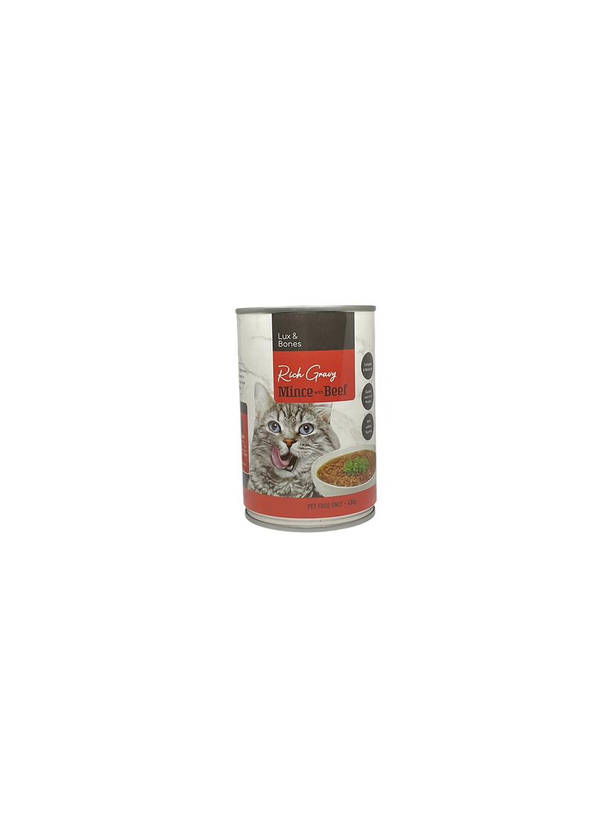 Lux & Bones 貓用牛肉碎罐頭 Pets Meals Lux & Bones 