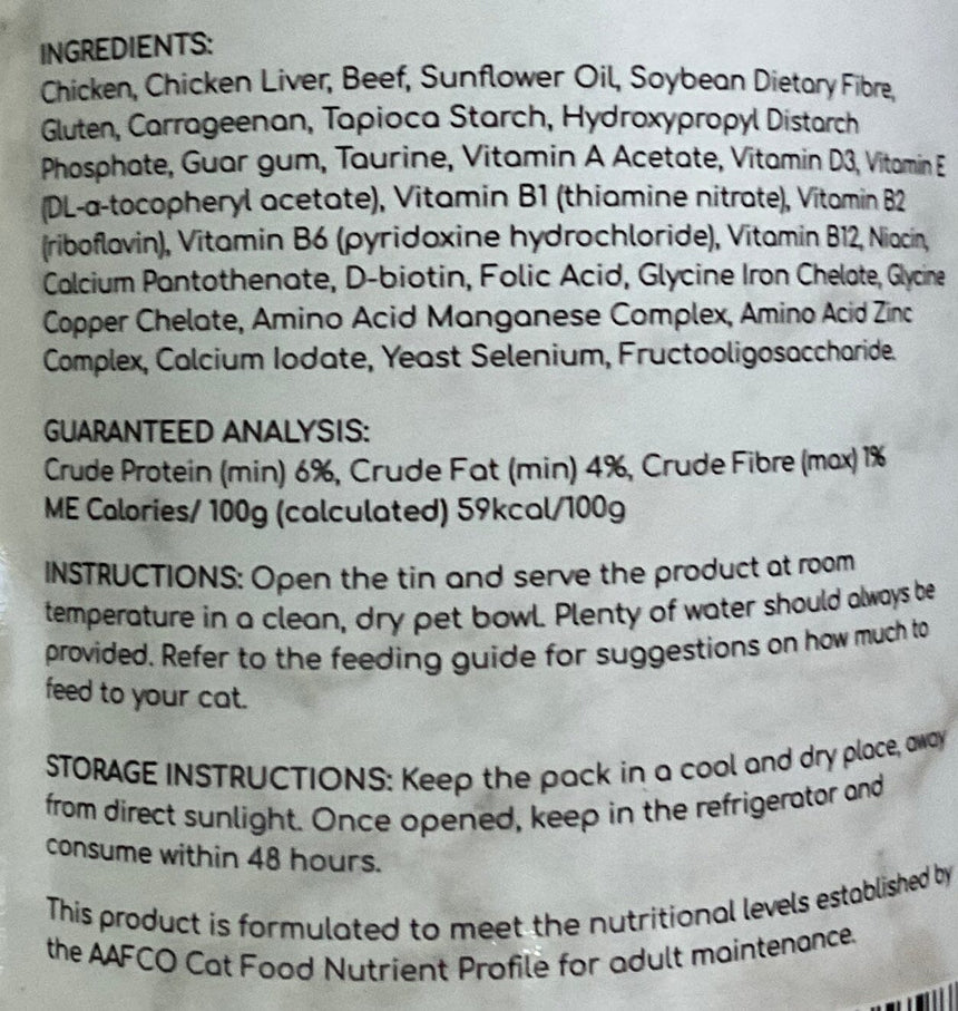 Lux & Bones 貓用牛肉碎罐頭 Pets Meals Lux & Bones 