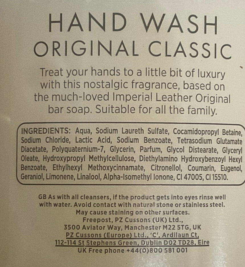 Imperial Leather 經典香氛洗手乳 Hand Care Imperial Leather 