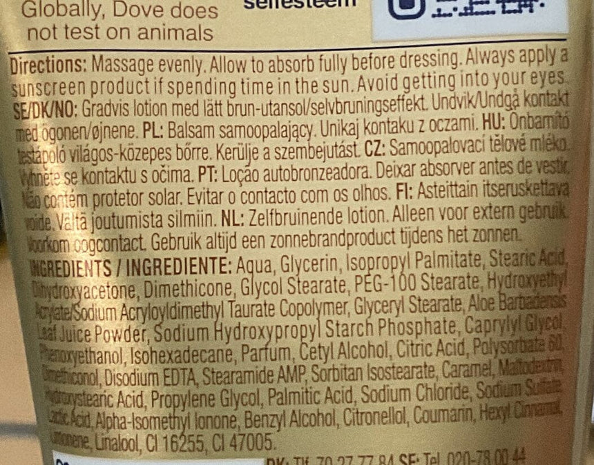 Dove 夏日漸層美黑乳液 Face Moisturisers Dove 
