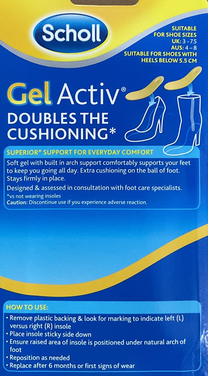 Scholl 彈性舒緩高爭鞋墊 Body Treatments Scholl 