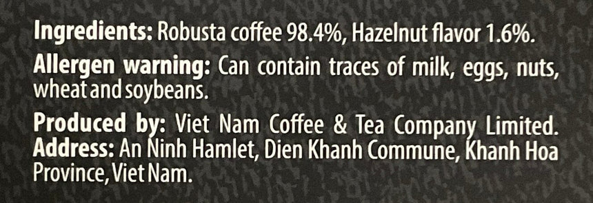 Mr. Viet 榛子掛耳咖啡 * Coffee Powder Mr. Viet 