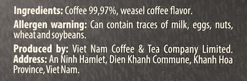Mr. Viet 麝香貓屎掛耳咖啡 * Coffee Powder Mr. Viet 