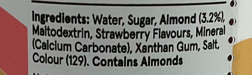 Almo 天然草莓加鈣杏奶 Dairy Drinks Almo 
