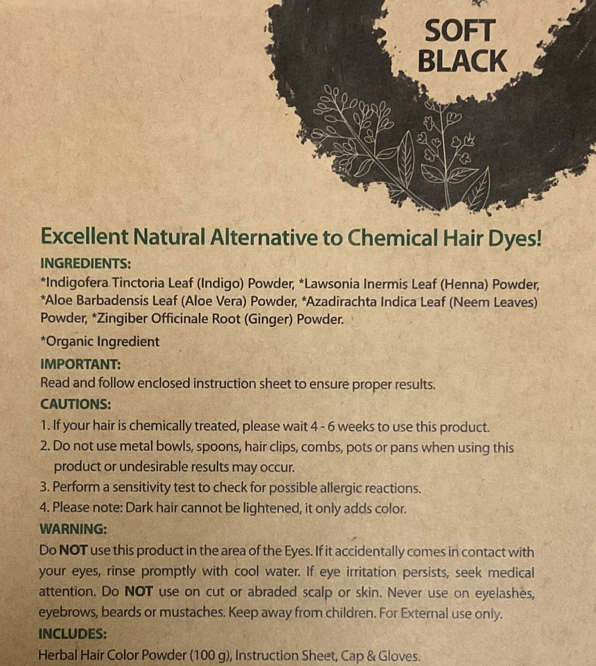 Nahemi 增色護髮粉(自然黑) Hair Treatments Nahemi 