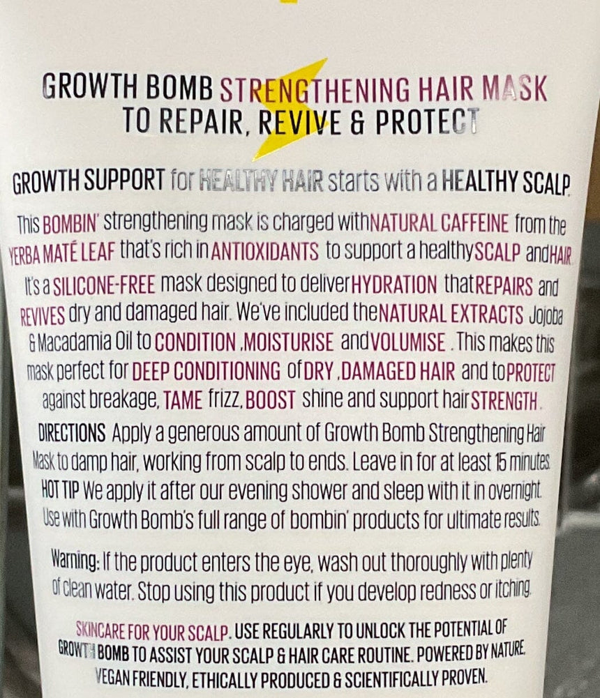 GROWTH BOMB 抗斷髮強化護髮膜 Hair Treatments GROWTH BOMB 