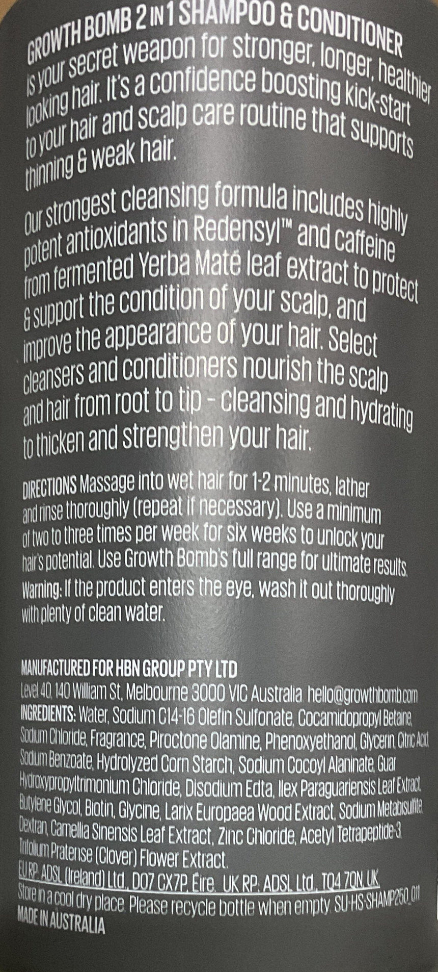 GROWTH BOMB 強效防脫髮洗髮水 Shampoos & Conditioners GROWTH BOMB 