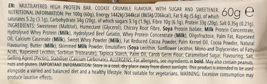 Myprotein 曲奇脆脆蛋白棒 * Protein Drinks & Food Myprotein 