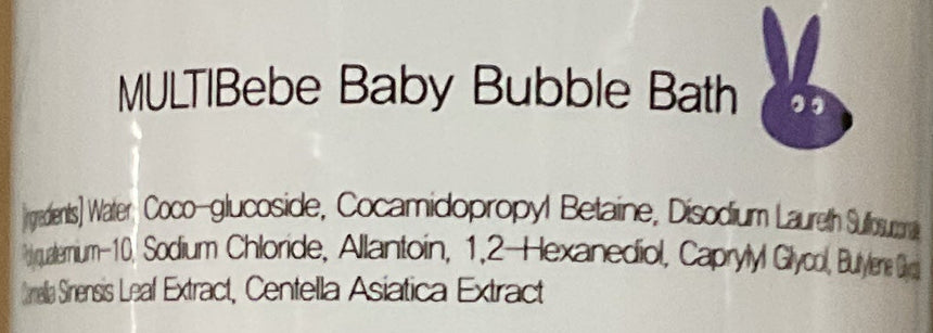 MultiBebe 天然防敏泡泡浴液