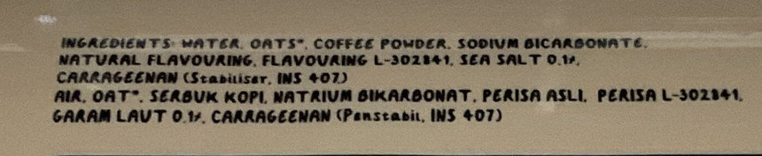 Mad Coffee 香濃朱力燕麥拿鐵 * Coffee Mad Coffee 