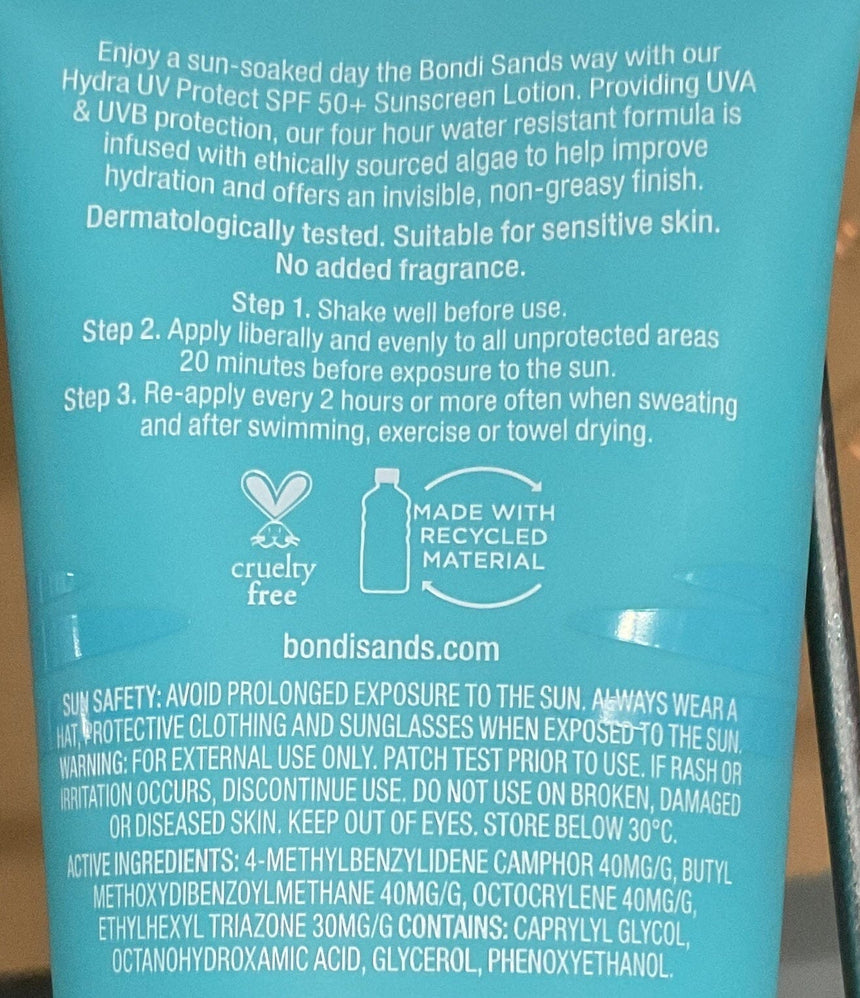 Bondi Sands 補水面部防曬液150ml Sun Care Bondi Sands 
