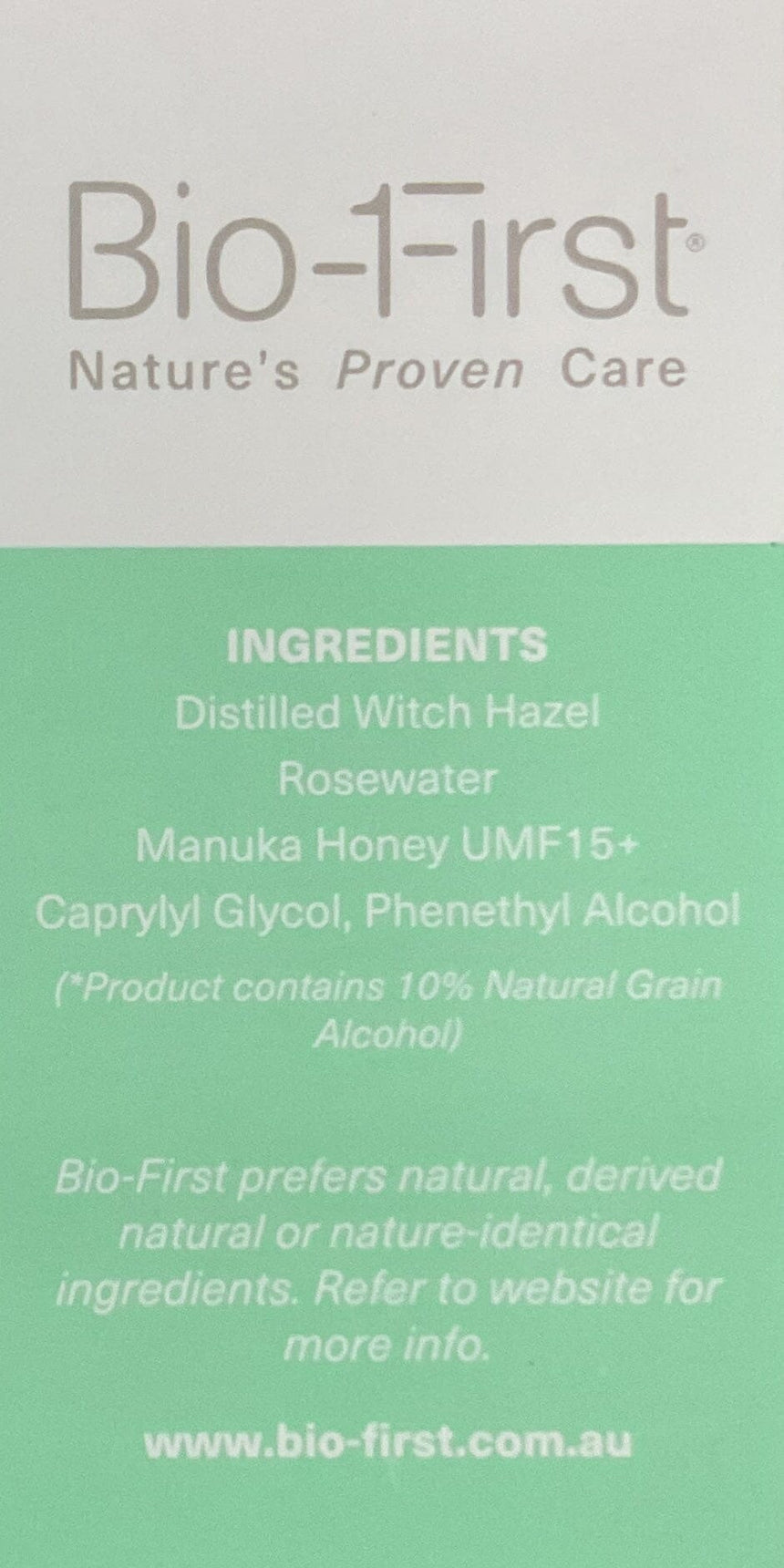 Bio-First 天然修護去印爽膚水 Toner Bio-First 