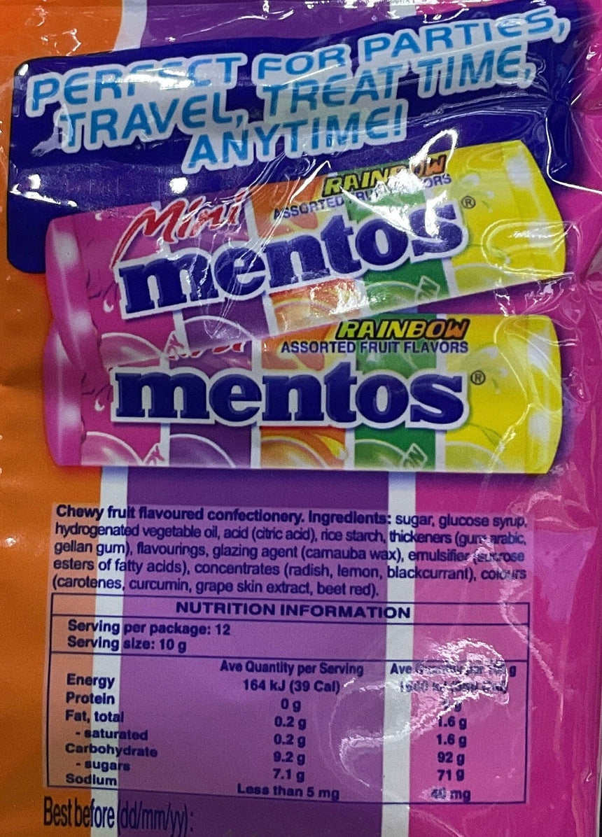 Mentos 彩虹雜果味萬樂珠 Hard Candies Mentos 