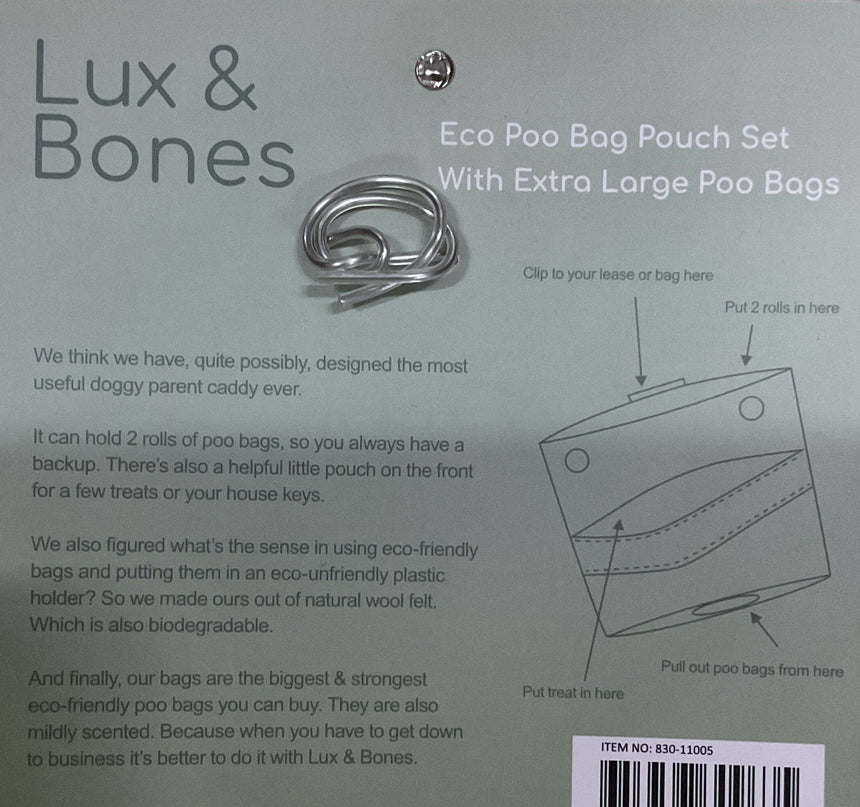 Lux & Bones 可降解拾便袋(連套) Pets Accessories Lux & Bones 