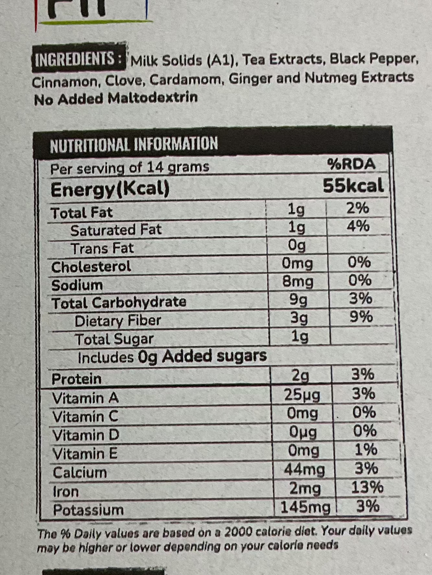 TeaFit 即溶印式奶茶包4味 * Tea Powder TeaFit 