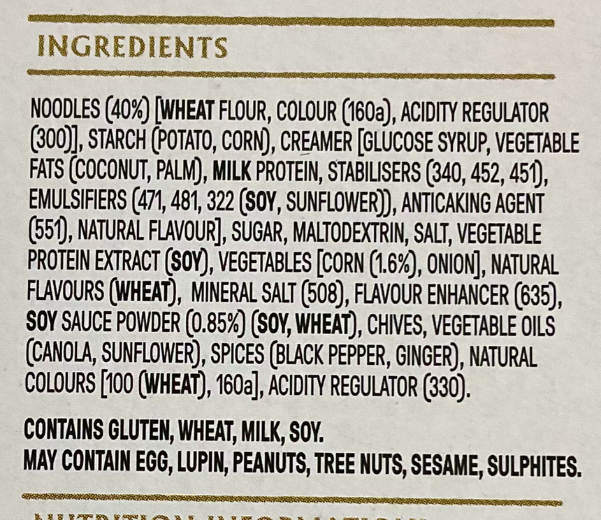 TRIDENT 雞肉粟米湯麵 Noodles TRIDENT 