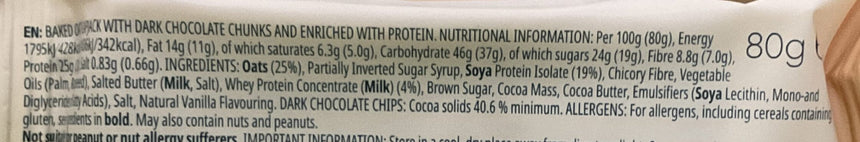 Myprotein 朱古力燕麥能量棒 * Protein Drinks & Food Myprotein 