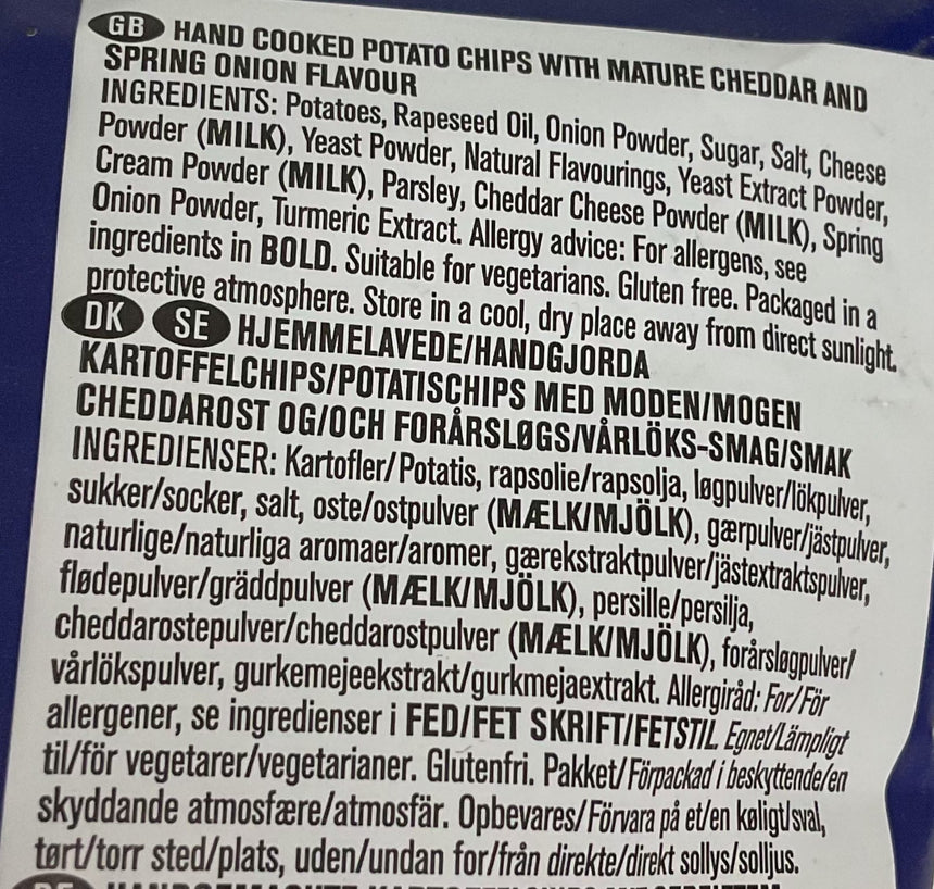 Burts 芝士洋蔥味薯片細 Potato Crisps Burts 