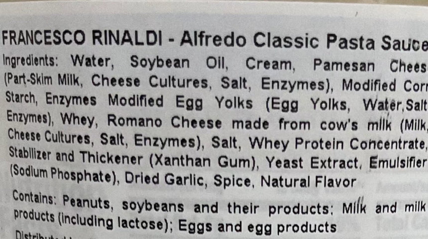 Francesco Rinaldi 特級白汁意粉醬 Sauces Francesco Rinaldi 