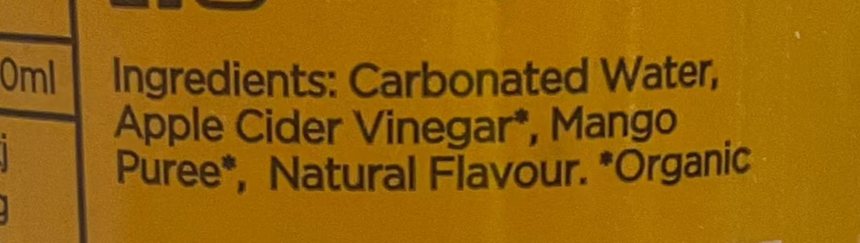 Bruno's 芒果百香果醋飲 Carbonated Drinks Bruno's 