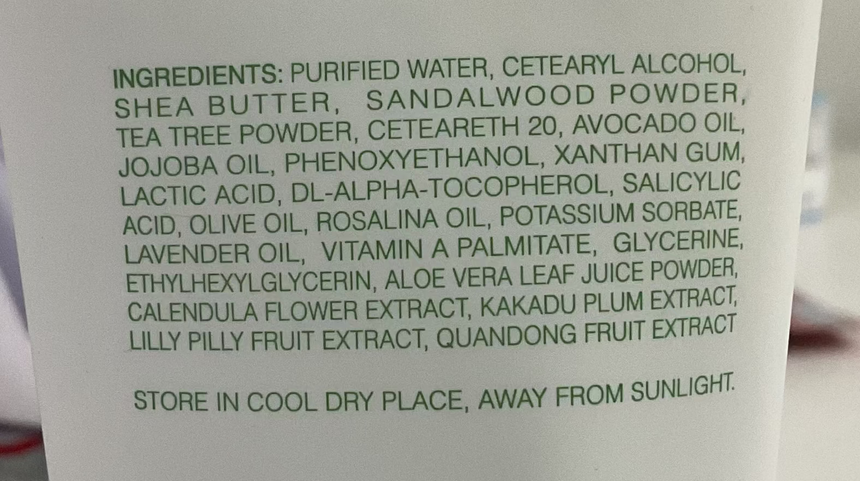 Pharmabelle 茶樹牛油果潔面霜 Cleanser Pharmabelle 