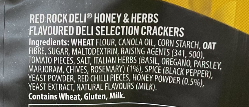 Red Rock Deli 蜜糖香草薄脆餅乾 Savoury Crackers Red Rock Deli 