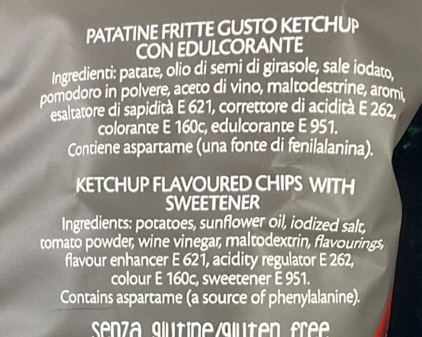 SALATI PREZIOSI 番茄醬味薯片 Potato Crisps SALATI PREZIOSI 