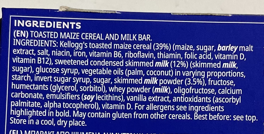 Kellogg's 脆脆穀物棒 Cereals / Cereal Bars Kellogg's 