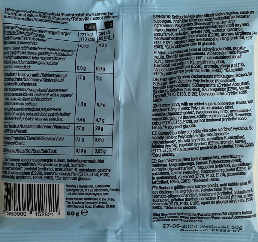 Pandy 汽水樽酸味軟糖 Chewy Candies Pandy 
