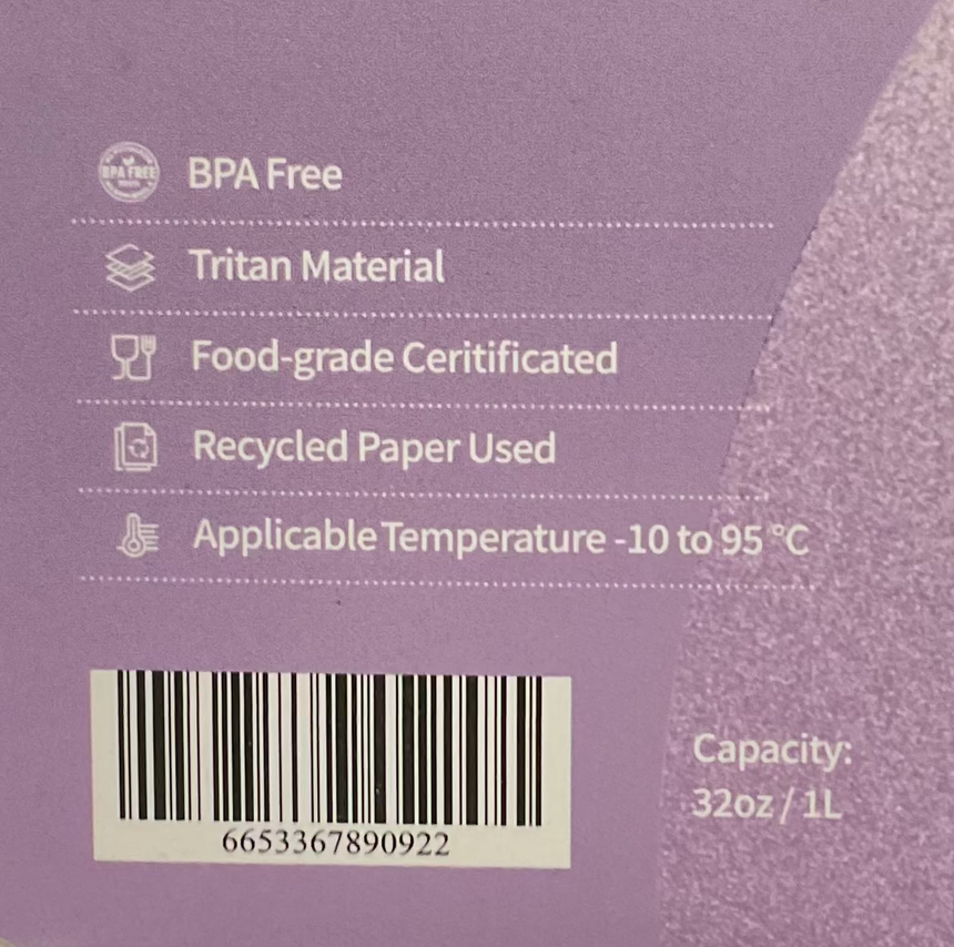 GreenPrice Tritan 技術耐熱樽 1L (紫） GreenPrice 