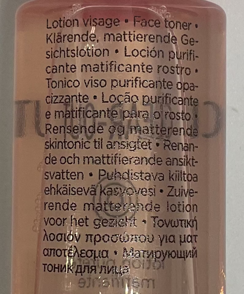 Clarins 淨化啞光爽膚水 Toner Clarins 