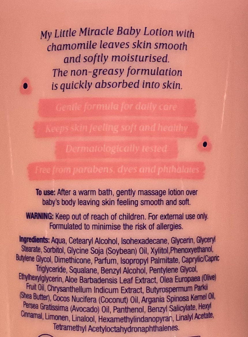 My Little Miracle 嬰兒潤膚乳 Body Moisturisers My Little Miracle 