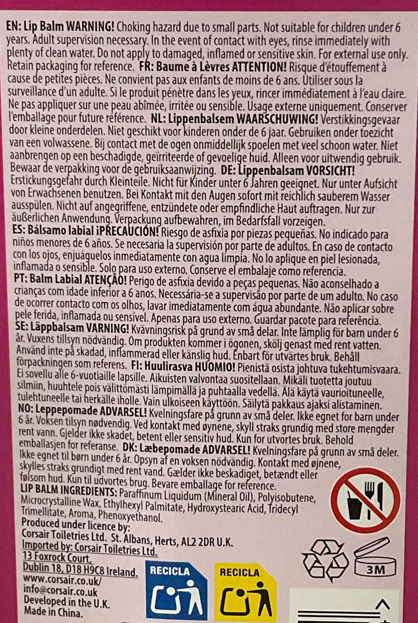 Chupa Chups 草莓旋風潤唇膏 Lip Care Chupa Chups 