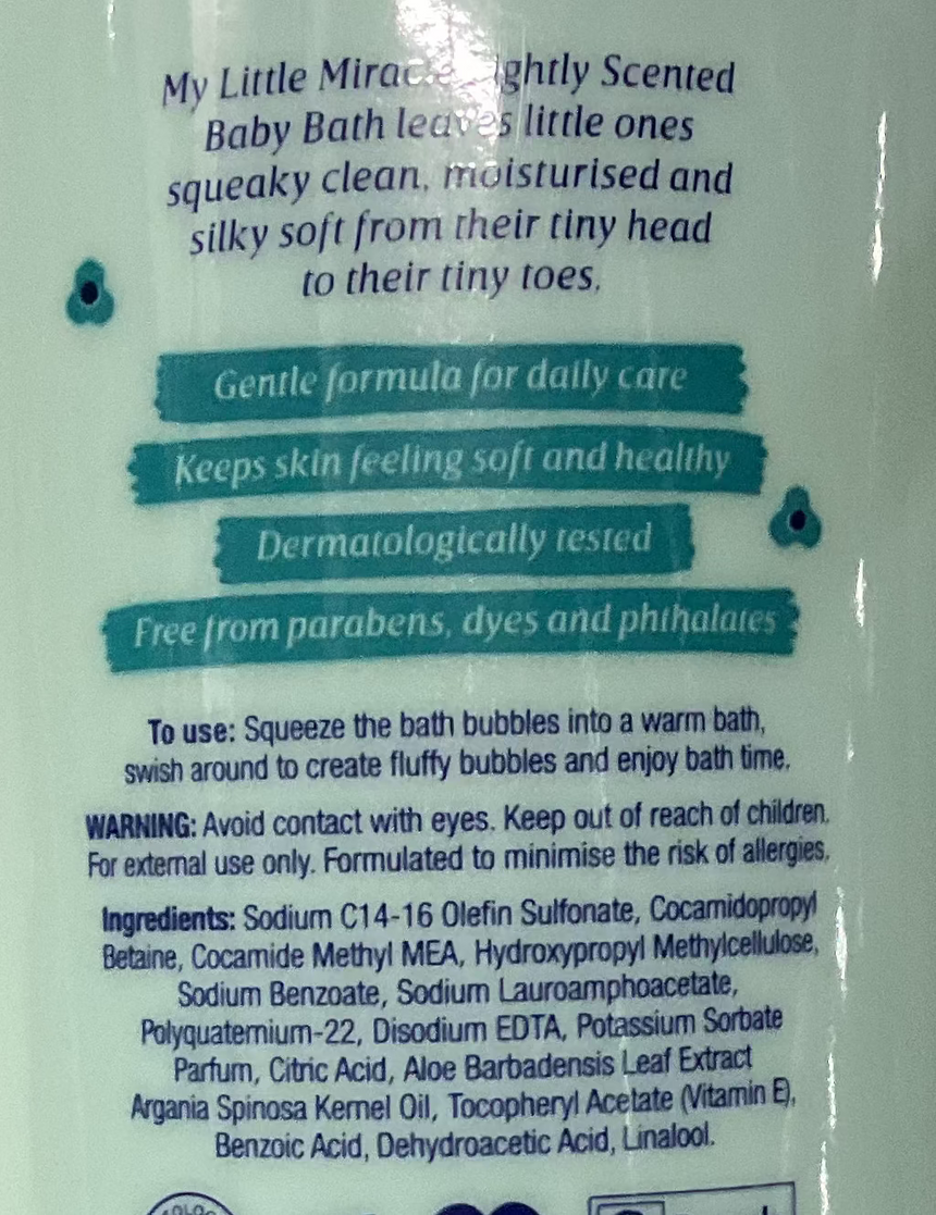 My Little Miracle 嬰兒溫和沐浴露 Bath & Shower My Little Miracle 