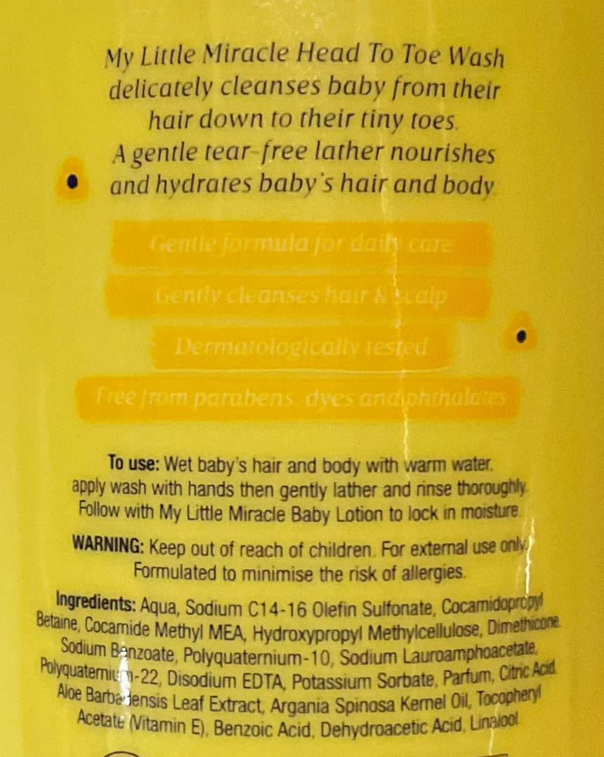 My Little Miracle 嬰兒洗髮沐浴乳 Bath & Shower My Little Miracle 