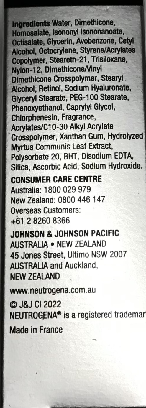 Neutrogena 抗皺修護日霜 Treatments Neutrogena 