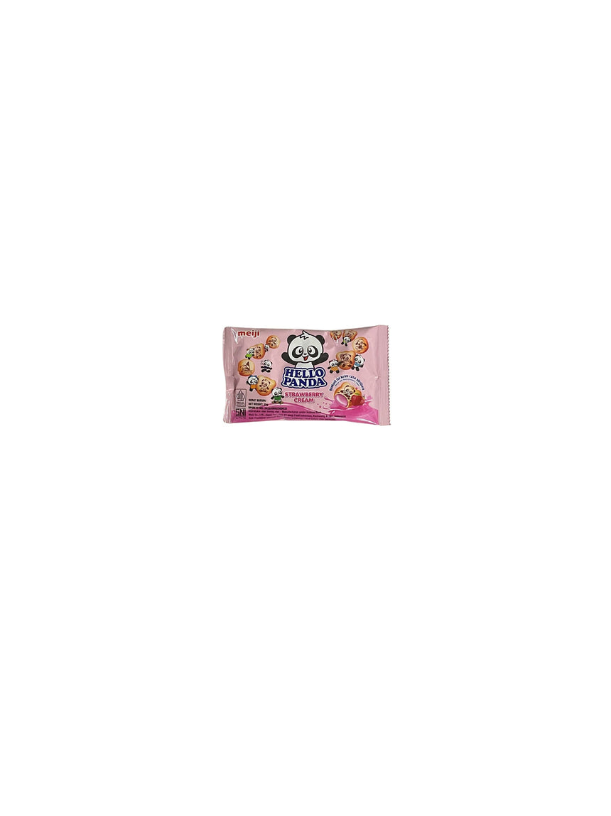 Meiji 熊貓草莓夾心餅乾 * Meiji 